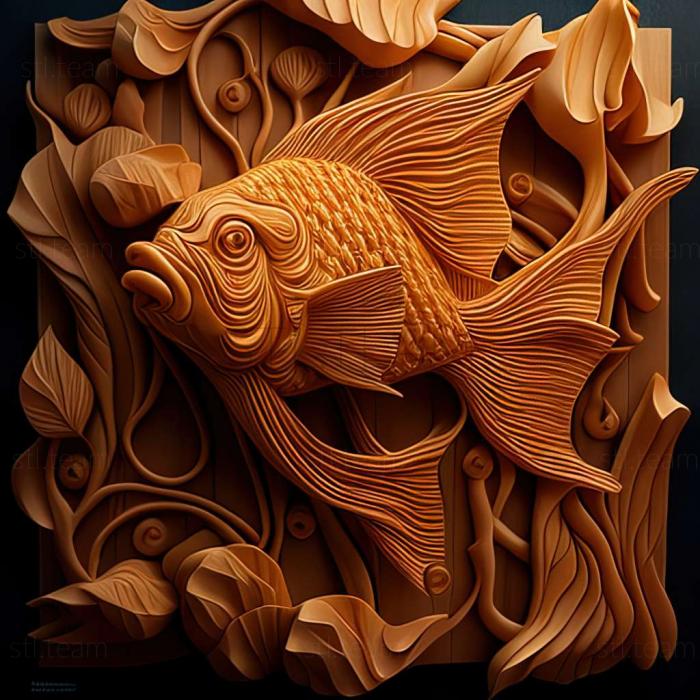 3D model Goldfish fish (STL)